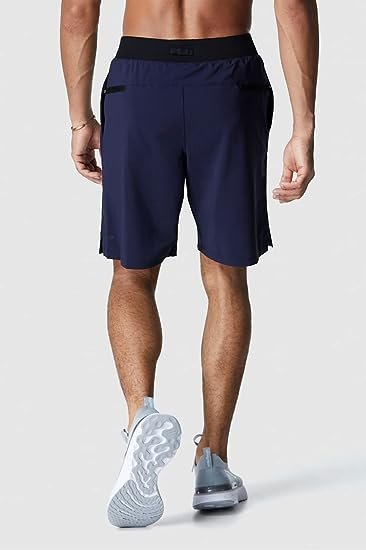 Men's Short Lightweight Athletic Shorts with Zip Pockets