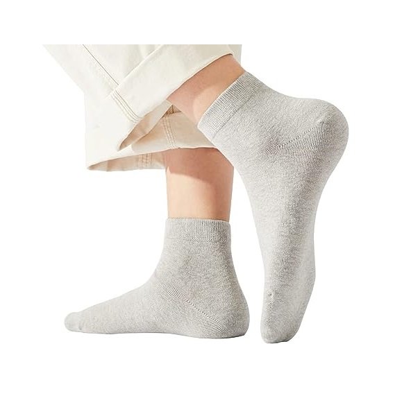 Mens Multi-Pack Cotton Socks Ankle Thin Breathable Summer Comfort Low Cut Socks - 2 Pair